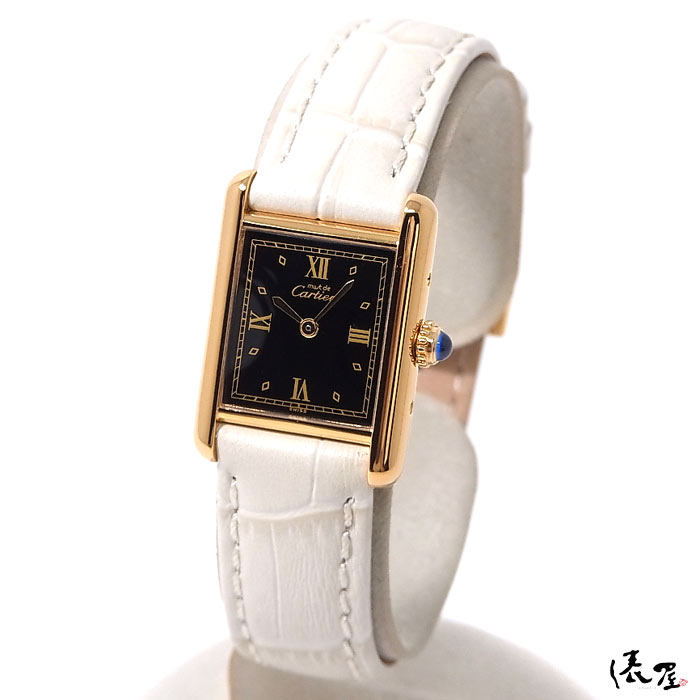 【限定SALE豊富な】カルティエ マストタンク SM 極美品 QZ アンティーク レディース 時計 Cartier Tank マストタンク