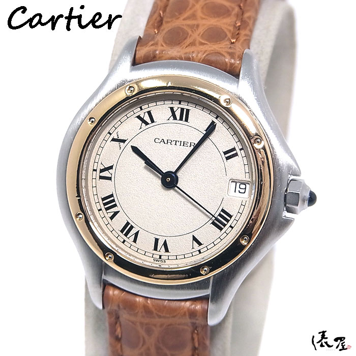 【仕上済/OH済】カルティエ K18/SS パンテールクーガー SM 極美品 生産終了モデル レディース 腕時計 ロンド Cartier 時計 腕時計 【送料無料】