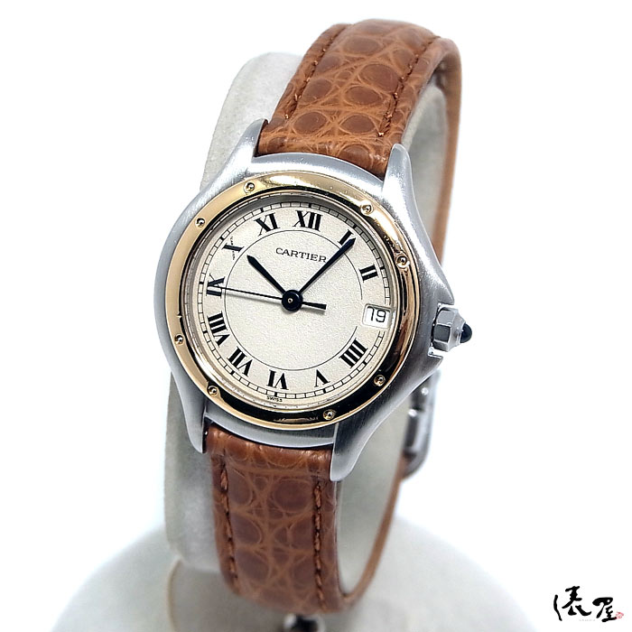 【仕上済/OH済】カルティエ K18/SS パンテールクーガー SM 極美品 生産終了モデル レディース 腕時計 ロンド Cartier 時計 腕時計 【送料無料】