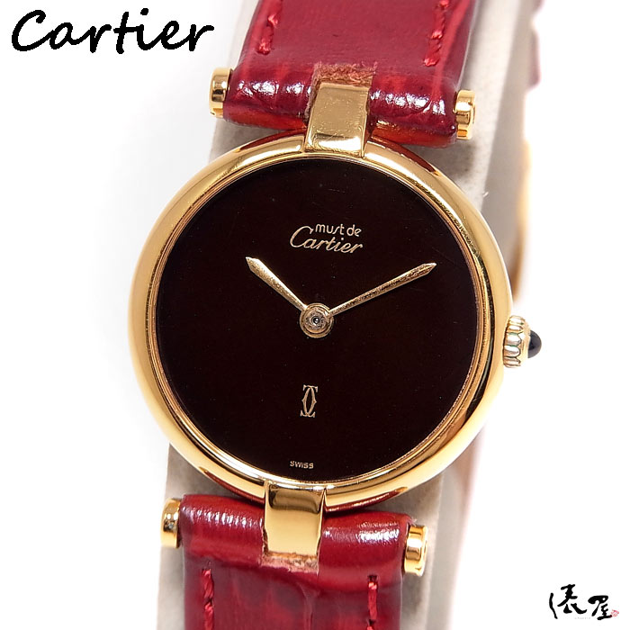Cartier / カルティエ | マストヴァンドーム 腕時計 | ブラック / ゴールド | レディース