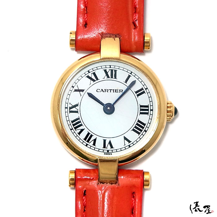 カルティエCartier/ミニヴァンドームウォッチK18YG/国際保証書付 Cartier】カルティエ ミニヴァンドーム 18KYG 純正18金製D
