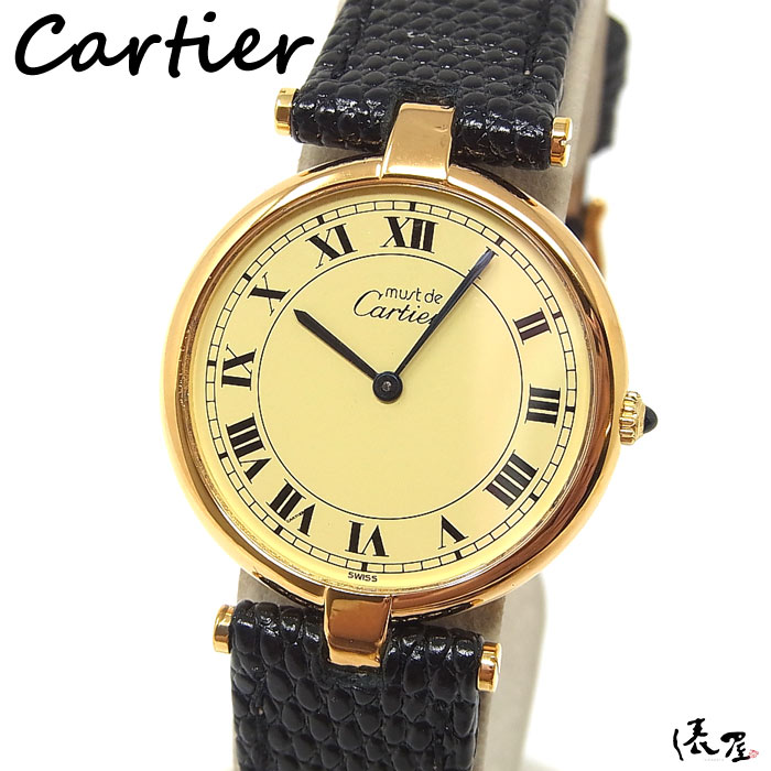 高評価お得マストヴァンドーム LM 極美品 アンティーク メンズ レディース 時計 Cartier その他