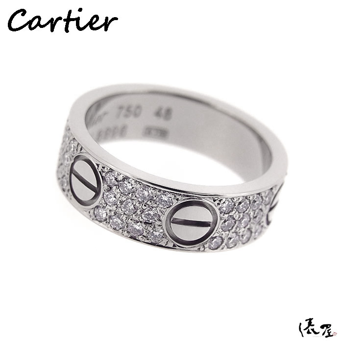 Cartier仕上げ済み】 カルティエ ラブリング ダイヤ #48 750 【極美品 ...