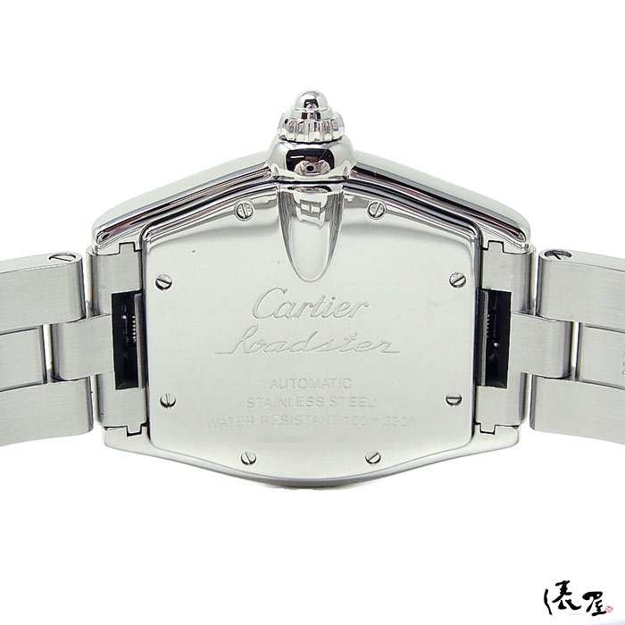 【絶版モデル】カルティエ ロードスター LM 自動巻 後期 OH済 極美品 SS メンズ Cartier 時計 腕時計 【送料無料】