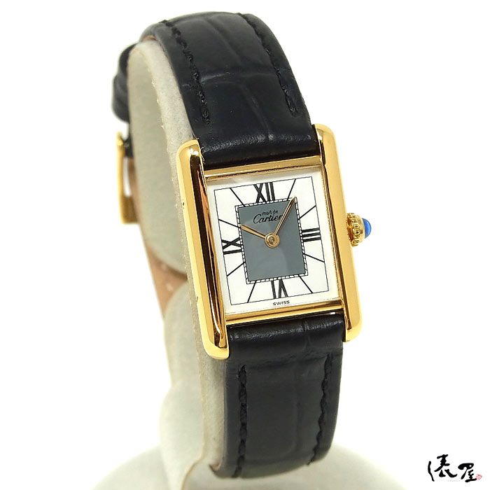 美品 カルティエ マスト タンク ゴールドライン SM Cartier