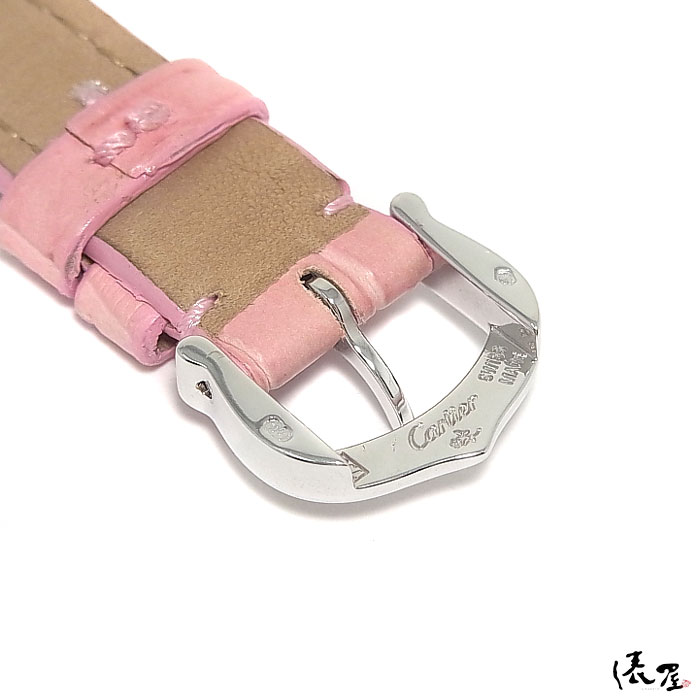 【未使用品】カルティエ タンクアメリカンミニ クロコダイル ピンク ベルト 未使用品】カルティエ タンクアメリカンミニ クロコダイル ピンク
